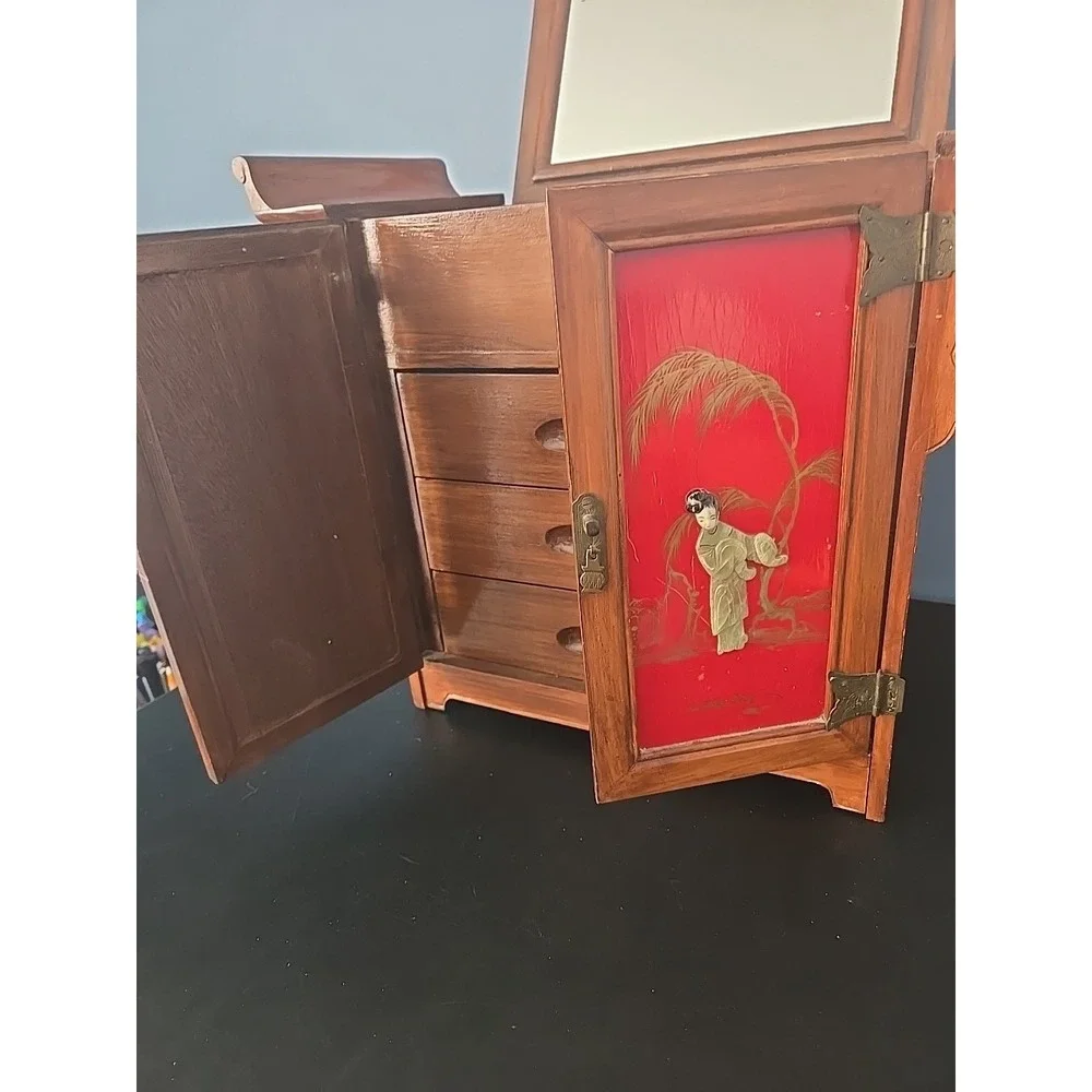 Oriental‎ Asian Jewelry Stirage Trinket Box Dyachenko Banco Peoples Republic VTG